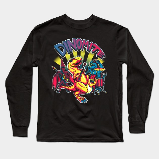 Dinomite Long Sleeve T-Shirt by StephenHartman